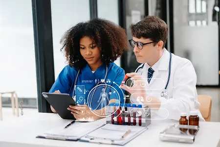 doctor-talks-with-professional